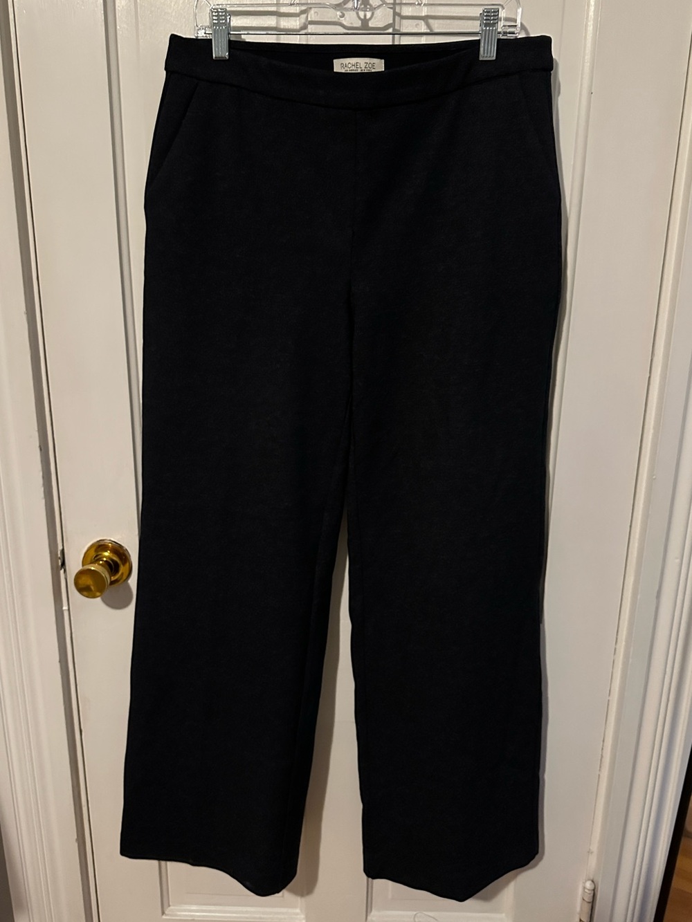 Rachel Zoe Dark Navy Wide-Leg Knit Pant